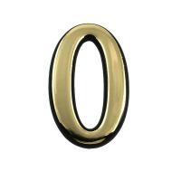Цифра дверная "0" золото пл. АЛЛЮР
