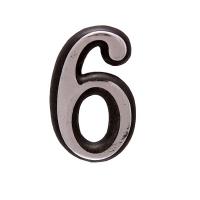 Цифра дверная "6" хром пл. АЛЛЮР