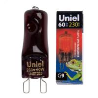 Лампа Uniel G9 60W 230V для обогрева животных