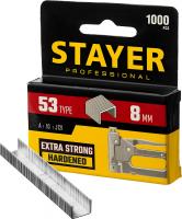 STAYER Скобы для степлера 8мм тип 53 1000шт 