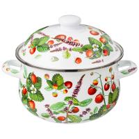 Кастрюля эмаль 2,8л эм.Фруктовая корзина