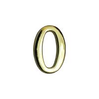 Цифра дверная АЛЛЮР "0"золото