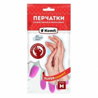 Перчатки ПВХ хозяйств. М "КОМФИ"