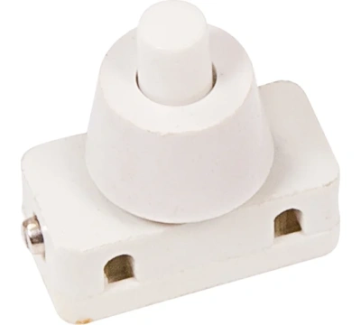 Выключатель 1кл.250V 2A (2с) ON-OFF бел.36-3012