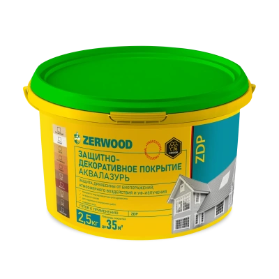 Защита-декор.покр. (палисандр)2,5кг "ZERWOOD"акриловый