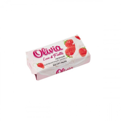 Мыло туалетное "Нежный клубничный джем" 140гр "OLIVIA LOVE"