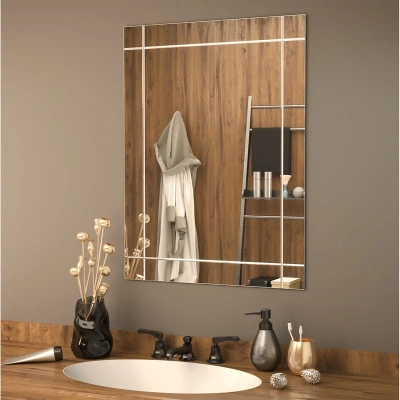 Зеркало MIXLINE "Стронг" 500х700 гравировка