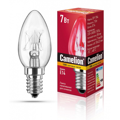 Лампа Camelion 7W E14 DP-704 д/ночников