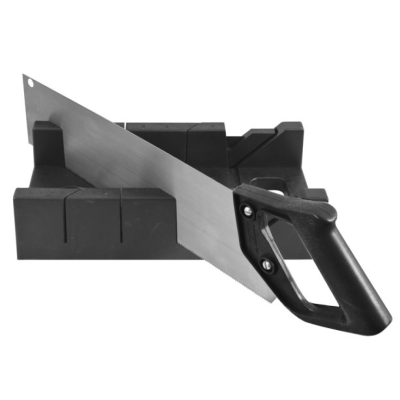Стусло пластик. черное с пилой 350мм 41265