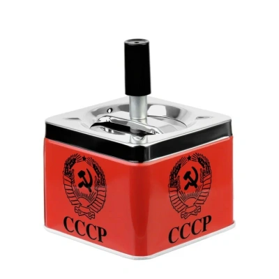 Пепельница бездымная "СССР"9*9*12см 5296446