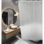 Штора для ванн SANTREK HOME 180х180 PEVA с кольцами Штора для ванн SANTREK HOME 180х180 PEVA с кольцами