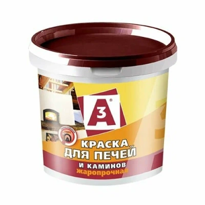 Краска "АЗ" д/каминов и печей 1,3кг