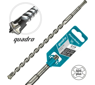 Бур  8х160 SDS+ Rennbohr Quadro 4 реж.грани