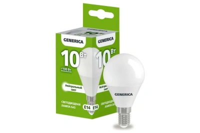 Лампа Софит 10Вт 4К Е14 G45 Generica
