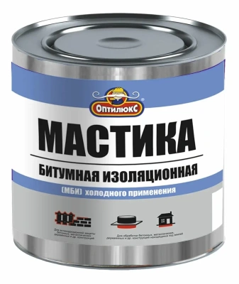 Мастика Битум-изоляц 1,8кг "Оптилюкс"