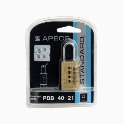 Замок висячий Apecs PDB-40-21-CODE