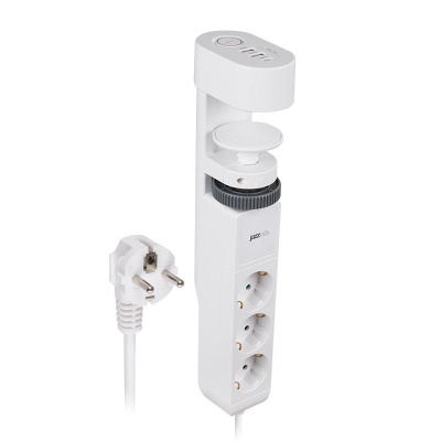 Удлинитель+струбцина 3с/з+3USB 1,5м с выкл. ETD-03U-150wh